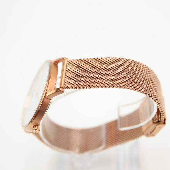 MVMT Women's Malibu Marble Watch 38mm Rose Gold Tone Mesh Strap w New Battery - Picture 10 of 14